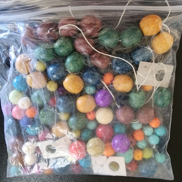 Mix Bulk Beads 19 Bags for Jewelry Making Multi Materials And Shapes New 2 Lbs+ - Picture 13 of 16